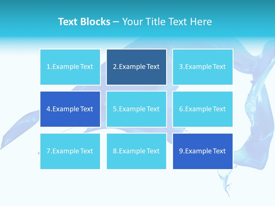 Ink Splashing Hand PowerPoint Template