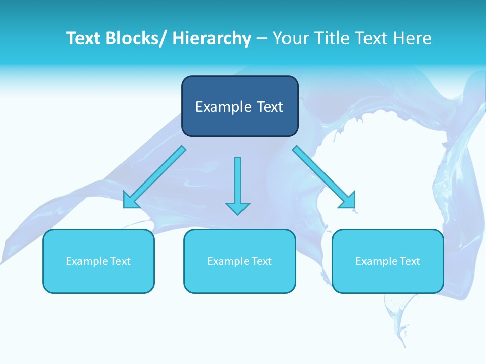 Ink Splashing Hand PowerPoint Template