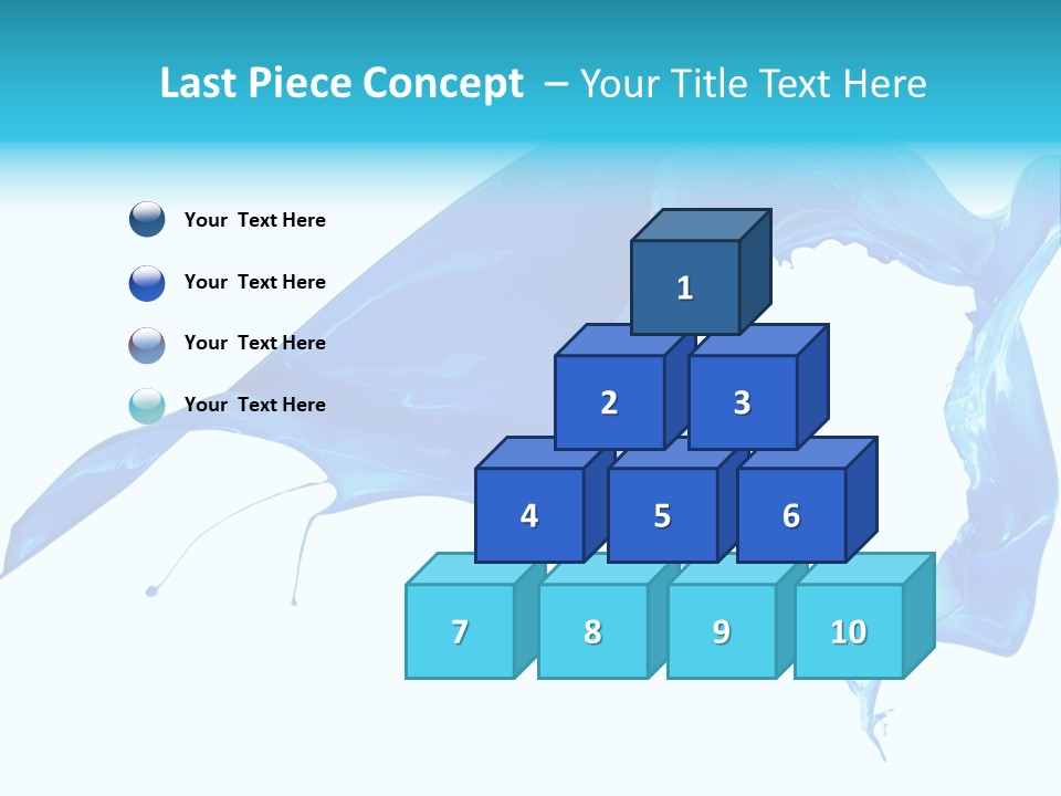 Ink Splashing Hand PowerPoint Template