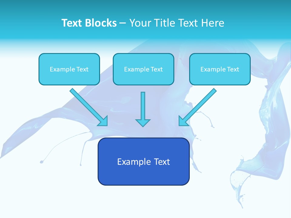 Ink Splashing Hand PowerPoint Template