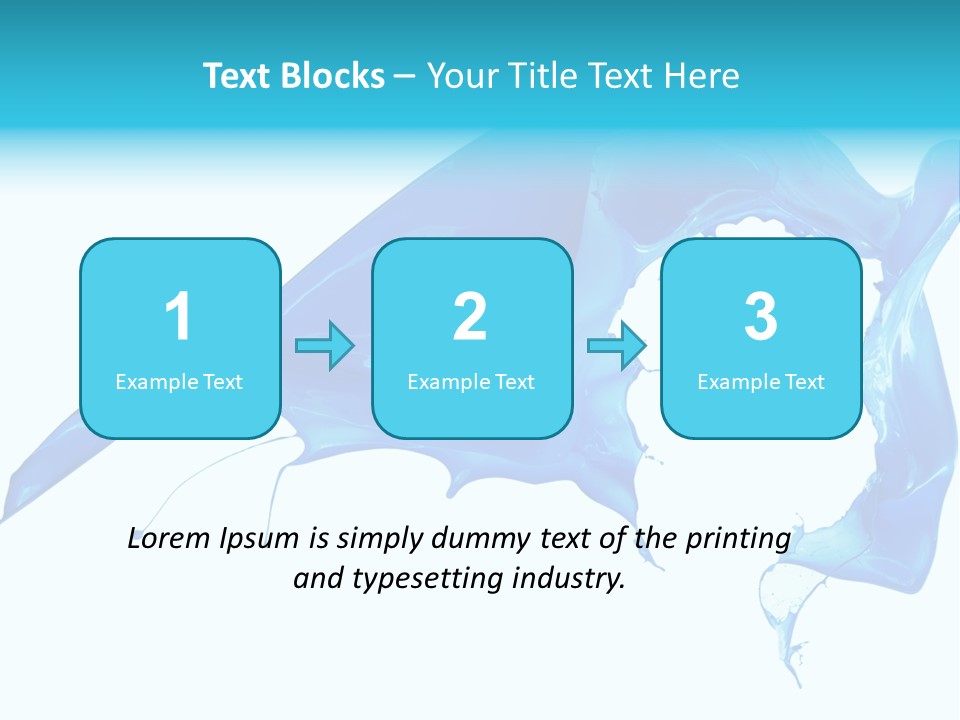 Ink Splashing Hand PowerPoint Template
