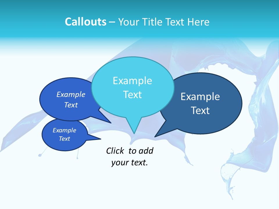 Ink Splashing Hand PowerPoint Template