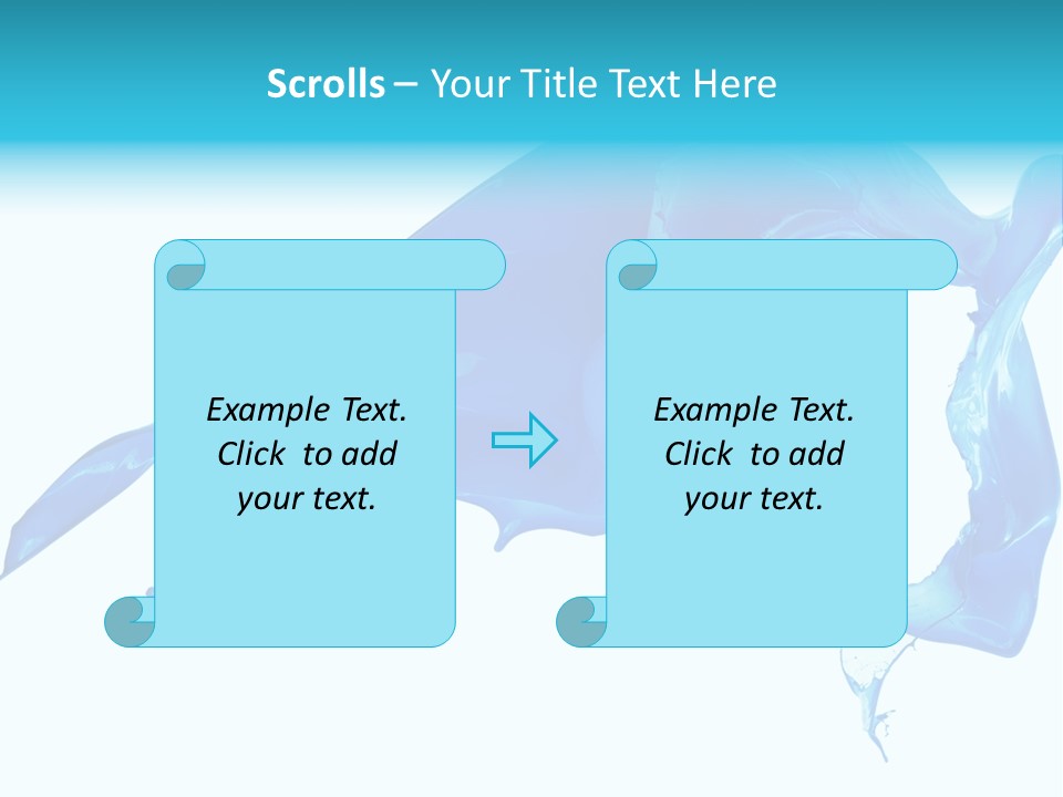 Ink Splashing Hand PowerPoint Template