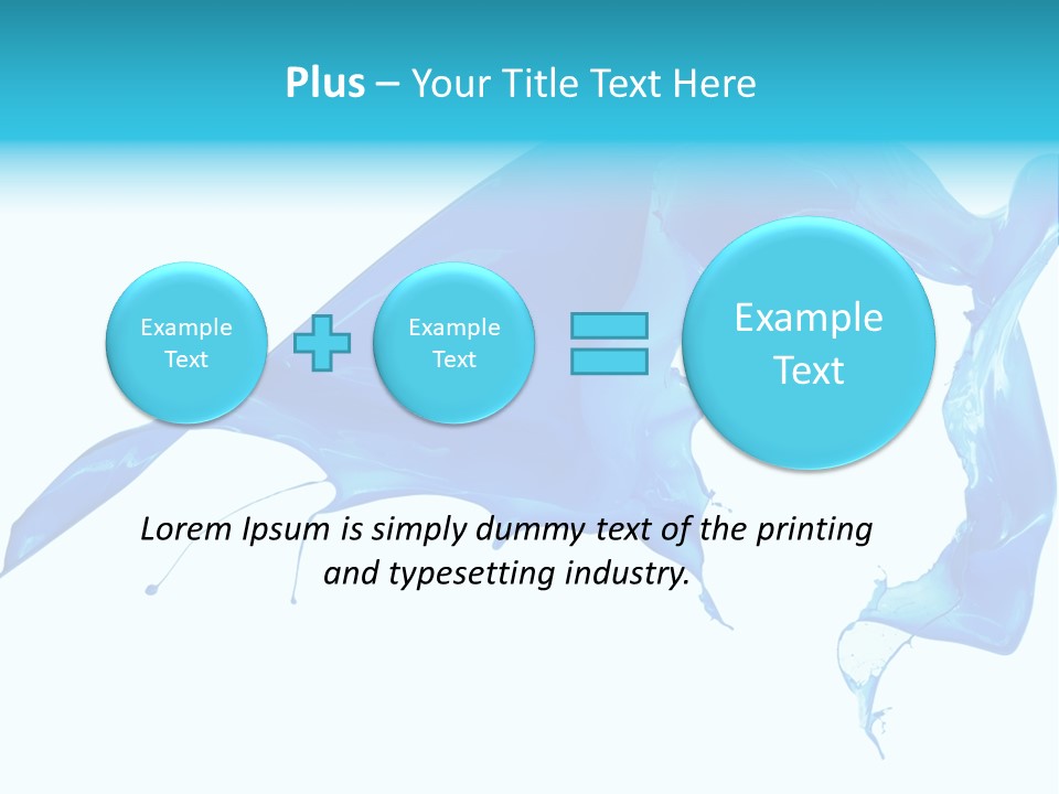 Ink Splashing Hand PowerPoint Template