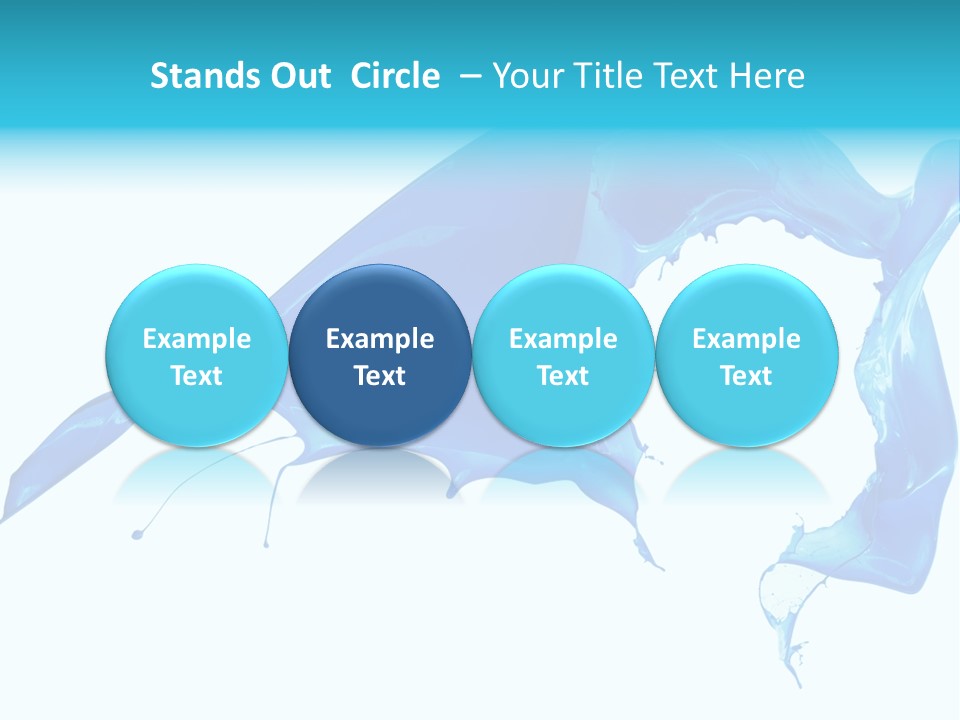 Ink Splashing Hand PowerPoint Template