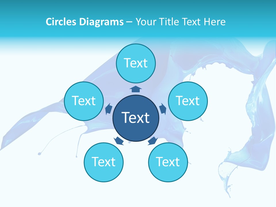 Ink Splashing Hand PowerPoint Template