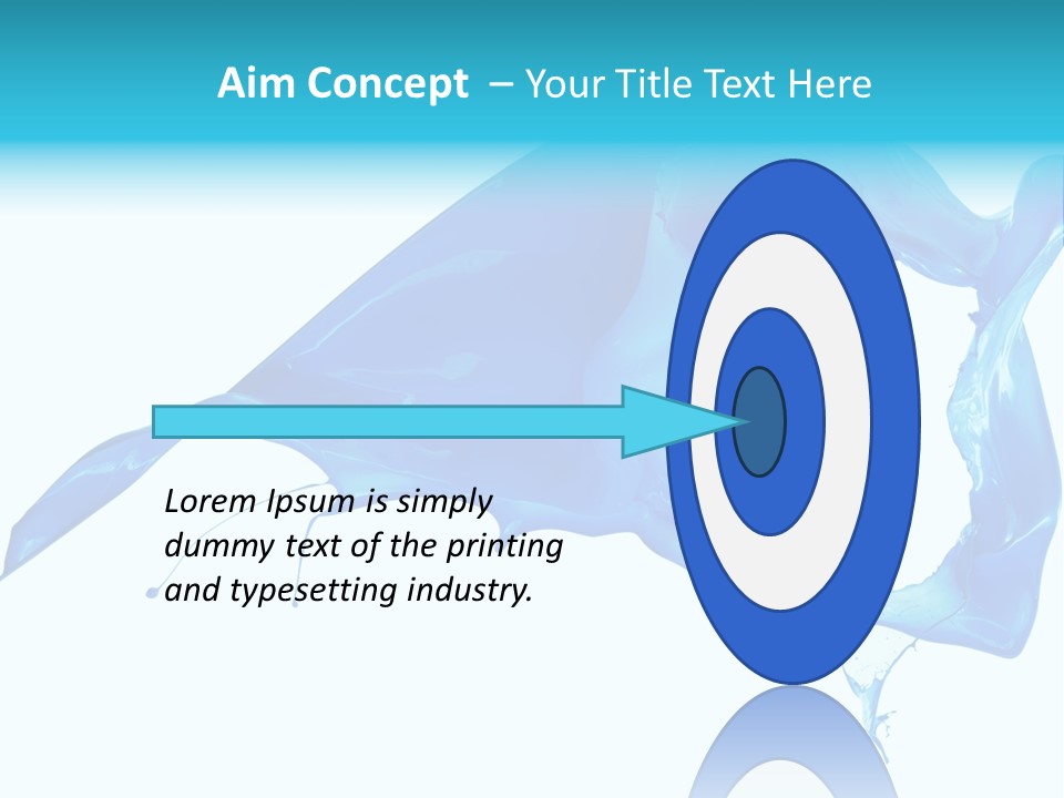 Ink Splashing Hand PowerPoint Template