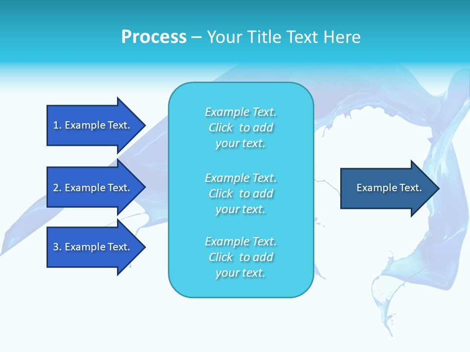 Ink Splashing Hand PowerPoint Template