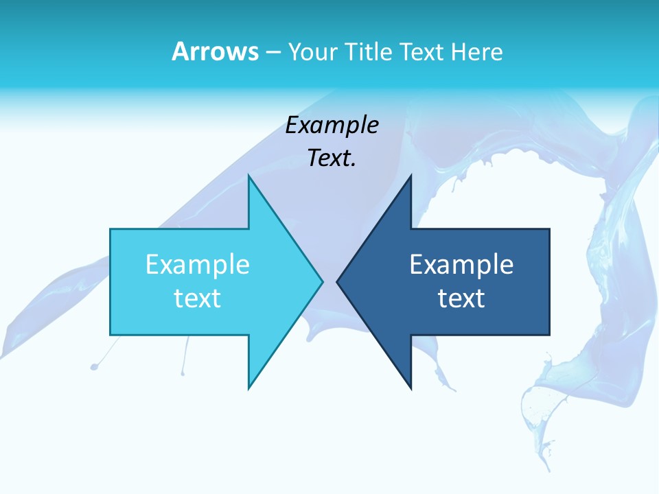 Ink Splashing Hand PowerPoint Template