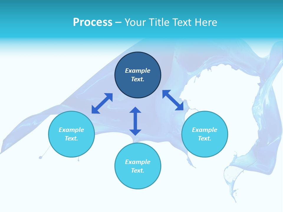 Ink Splashing Hand PowerPoint Template