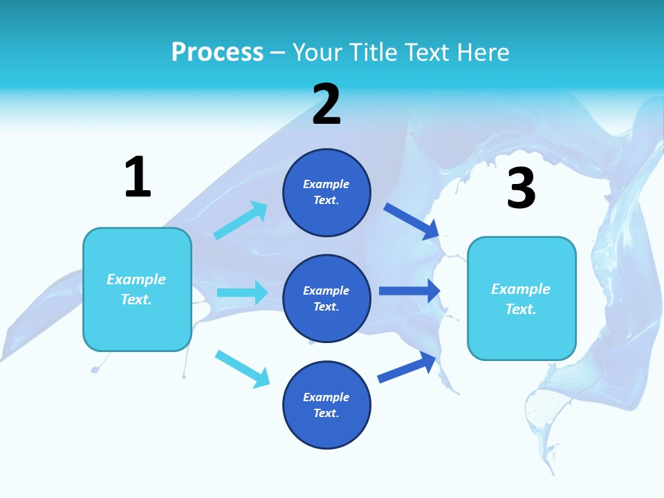 Ink Splashing Hand PowerPoint Template