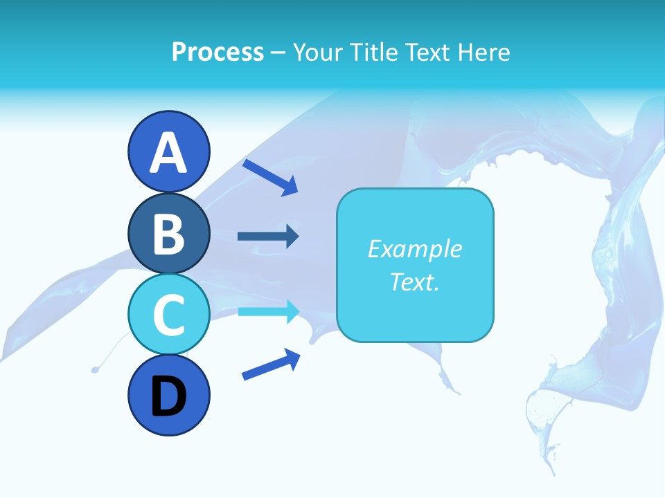 Ink Splashing Hand PowerPoint Template