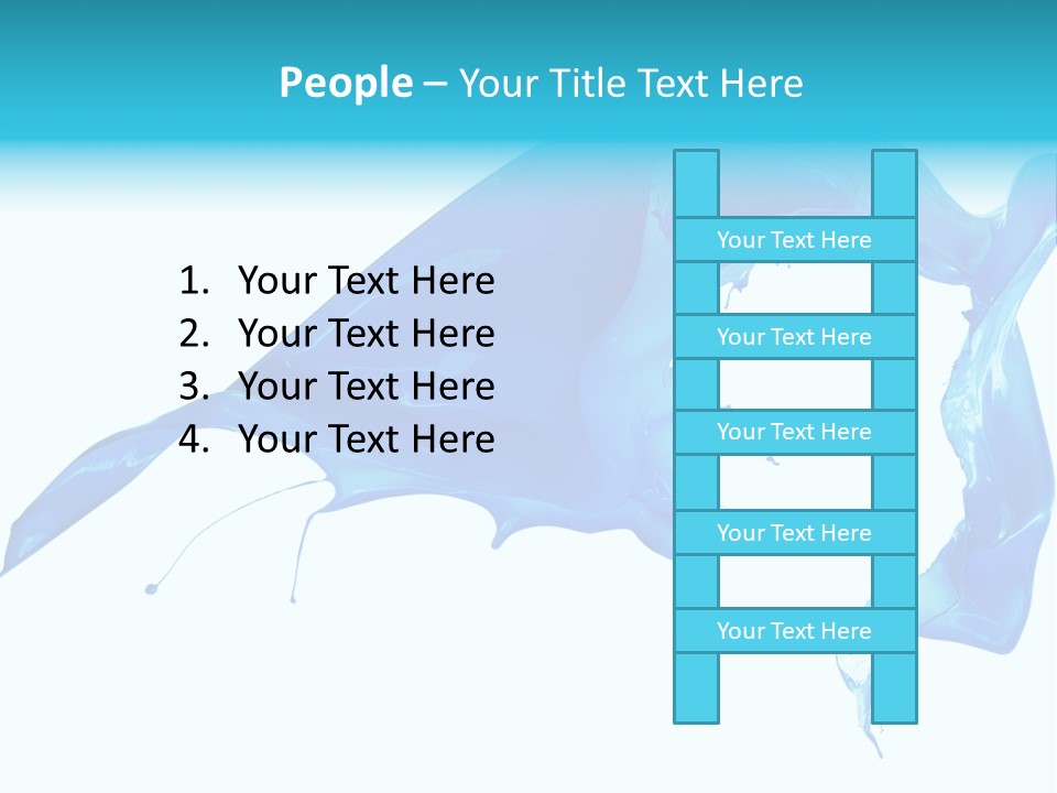 Ink Splashing Hand PowerPoint Template