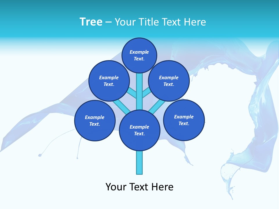 Ink Splashing Hand PowerPoint Template