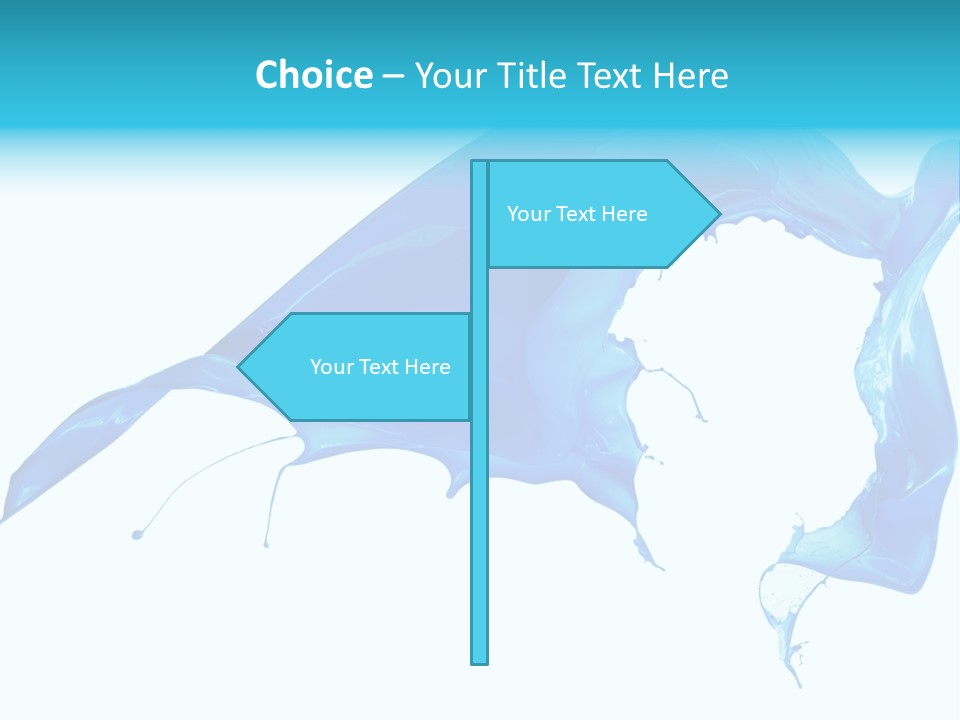 Ink Splashing Hand PowerPoint Template
