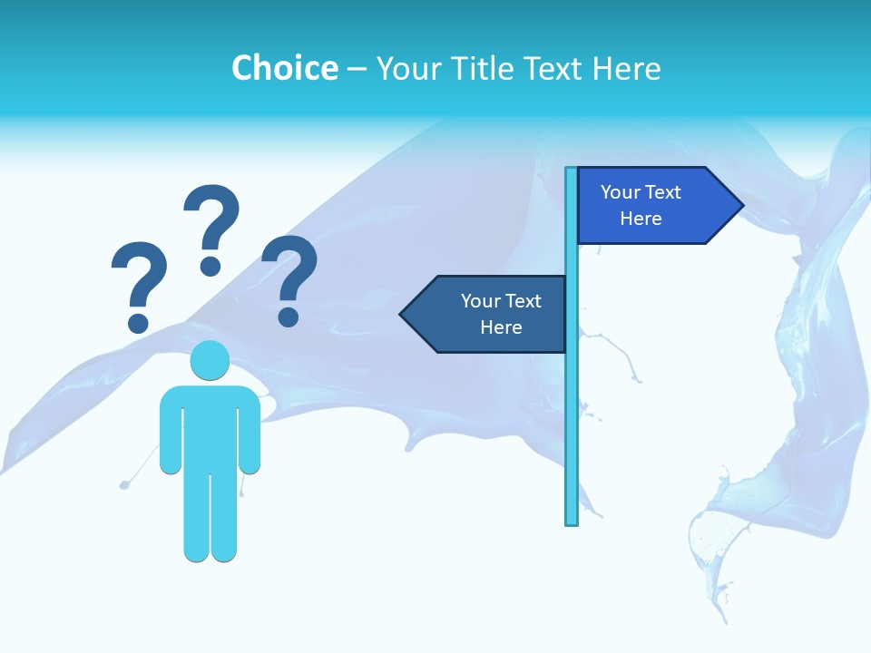 Ink Splashing Hand PowerPoint Template