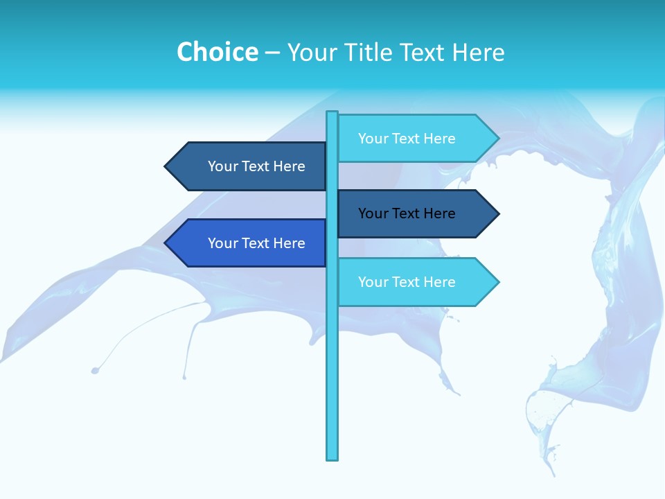 Ink Splashing Hand PowerPoint Template