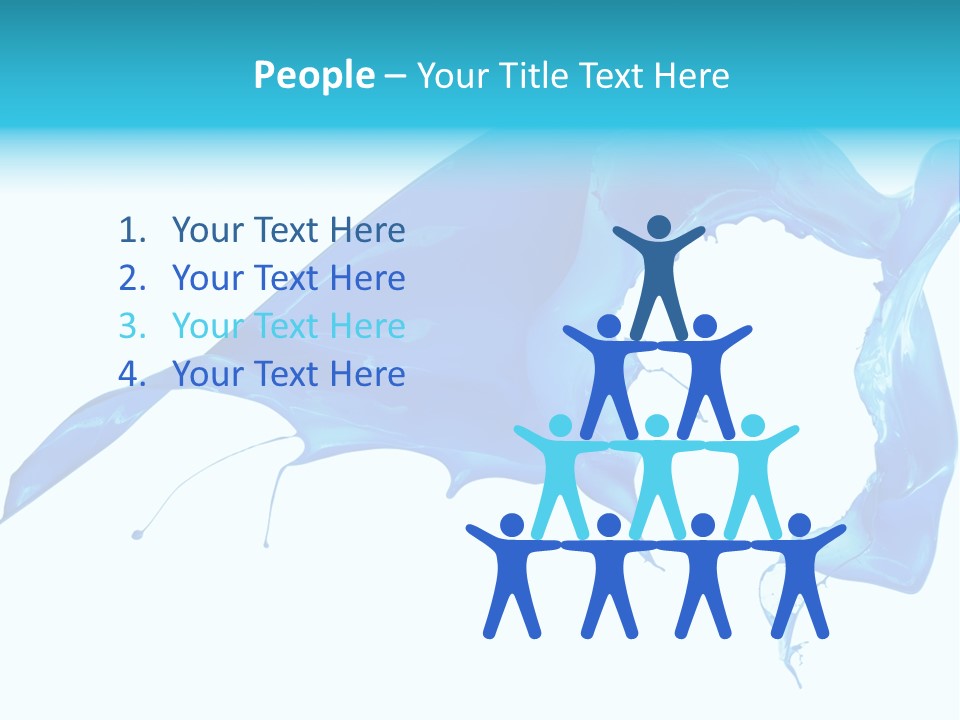 Ink Splashing Hand PowerPoint Template