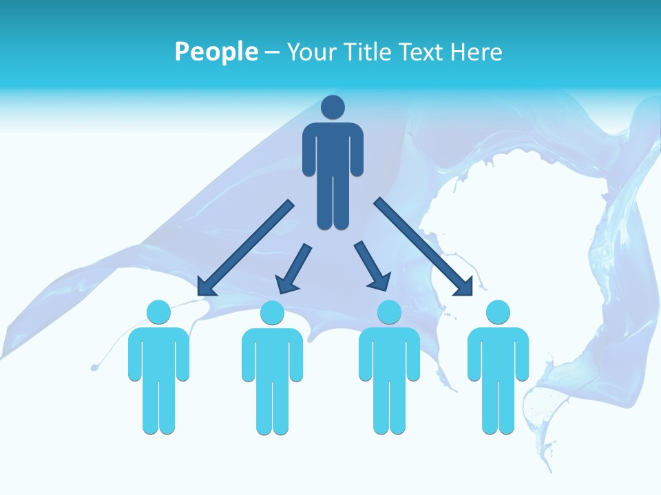 Ink Splashing Hand PowerPoint Template