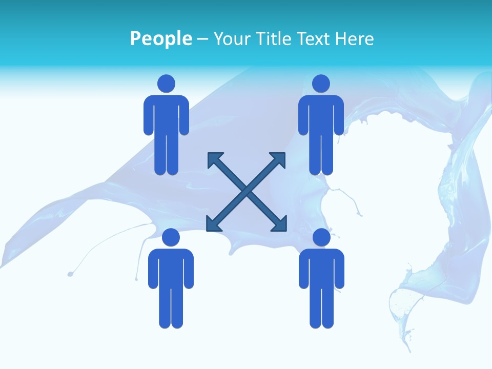 Ink Splashing Hand PowerPoint Template