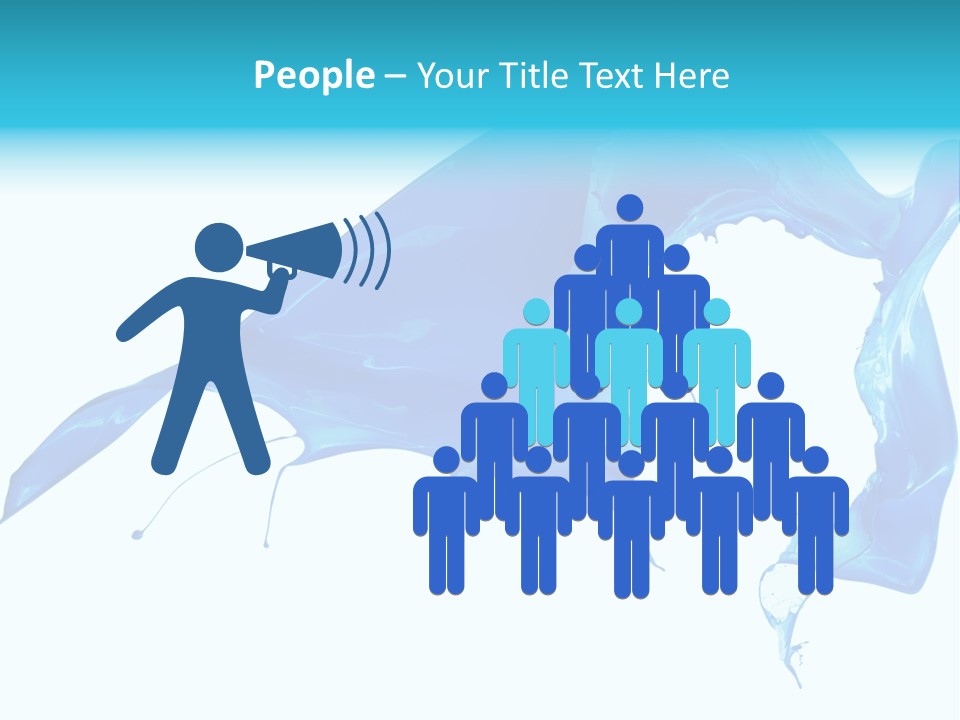 Ink Splashing Hand PowerPoint Template