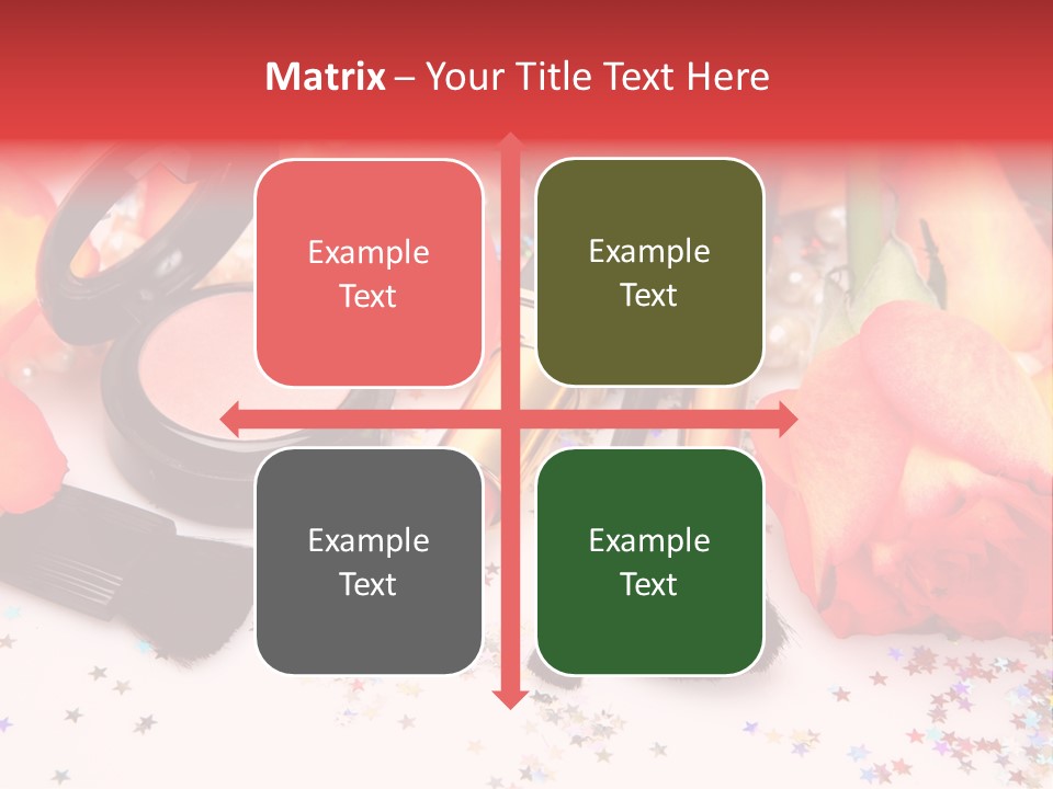 Cosmetics Decorative Charm PowerPoint Template