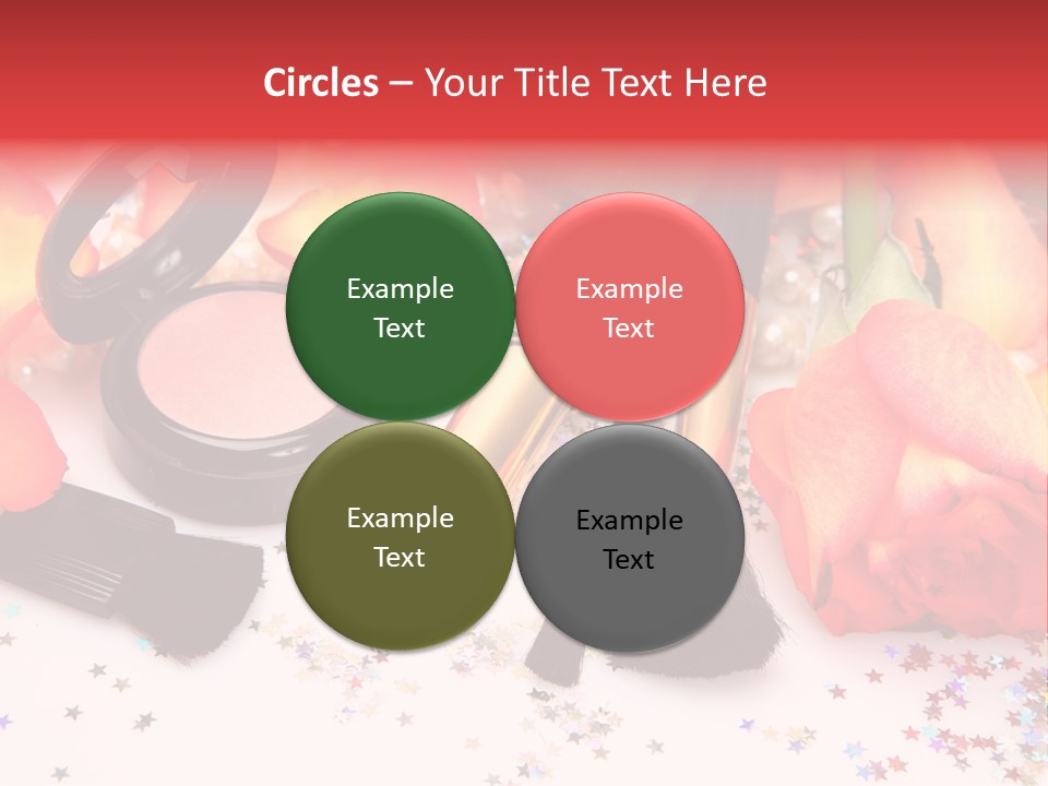 Cosmetics Decorative Charm PowerPoint Template