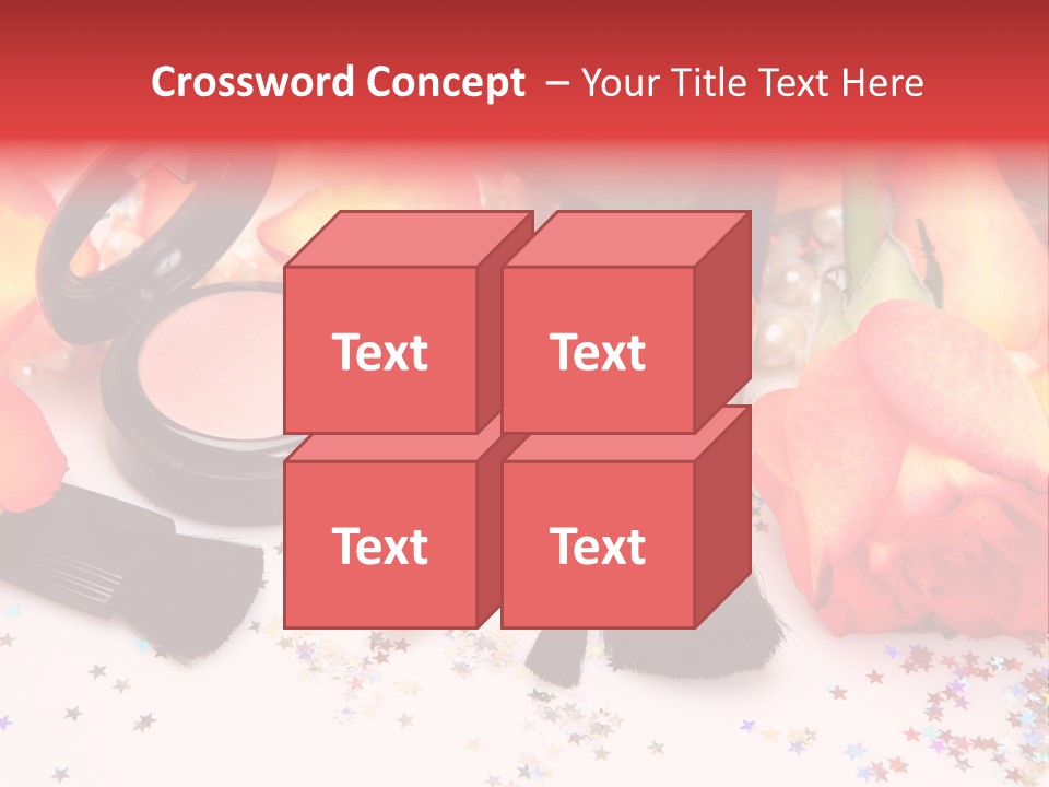 Cosmetics Decorative Charm PowerPoint Template