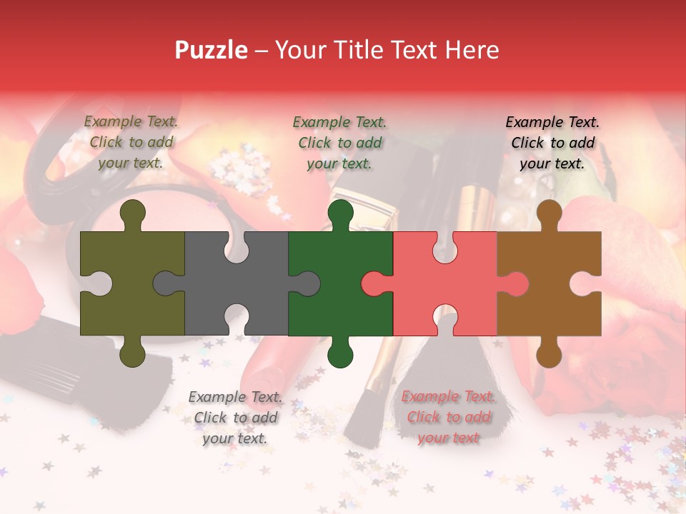 Cosmetics Decorative Charm PowerPoint Template