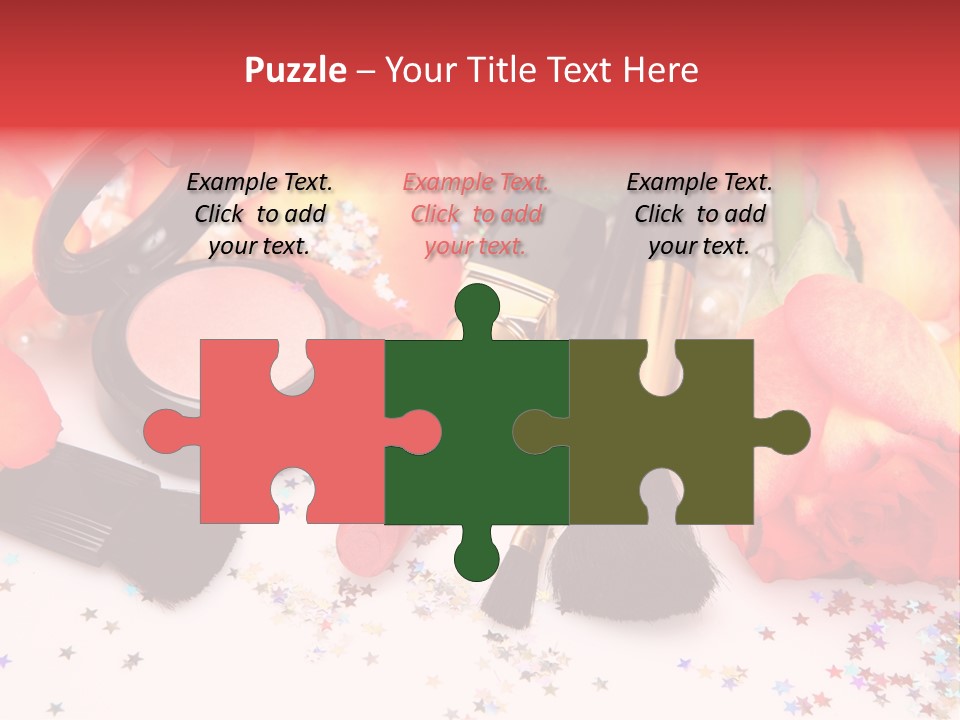 Cosmetics Decorative Charm PowerPoint Template