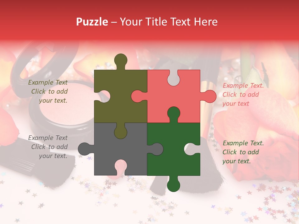 Cosmetics Decorative Charm PowerPoint Template