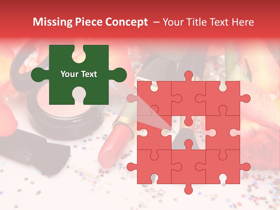 Cosmetics Decorative Charm PowerPoint Template