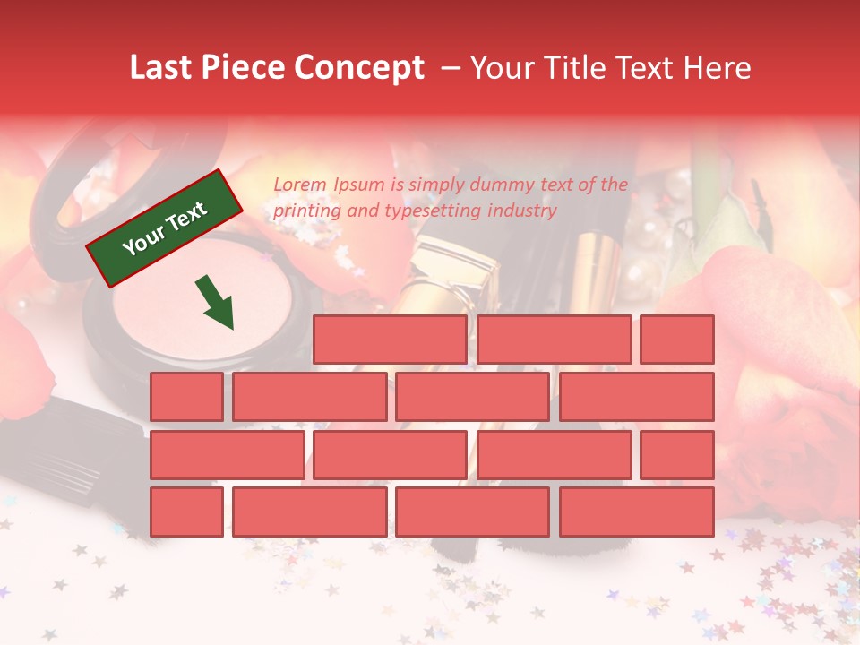 Cosmetics Decorative Charm PowerPoint Template