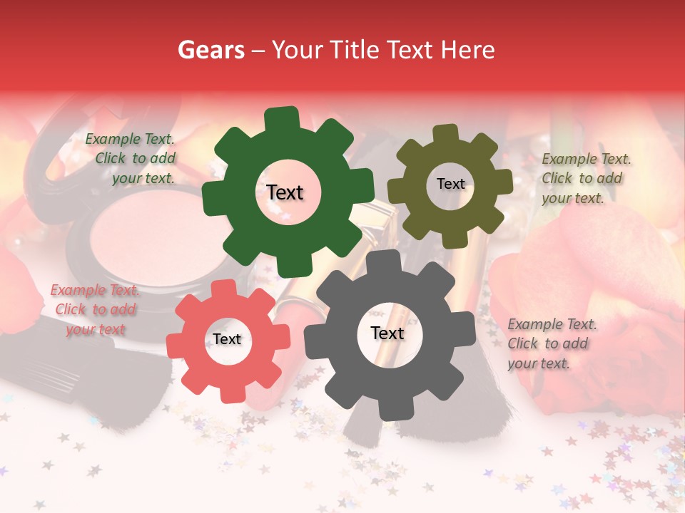 Cosmetics Decorative Charm PowerPoint Template