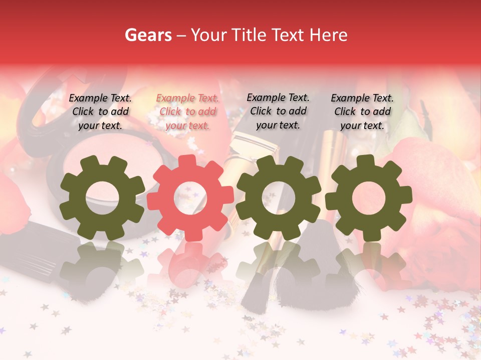 Cosmetics Decorative Charm PowerPoint Template