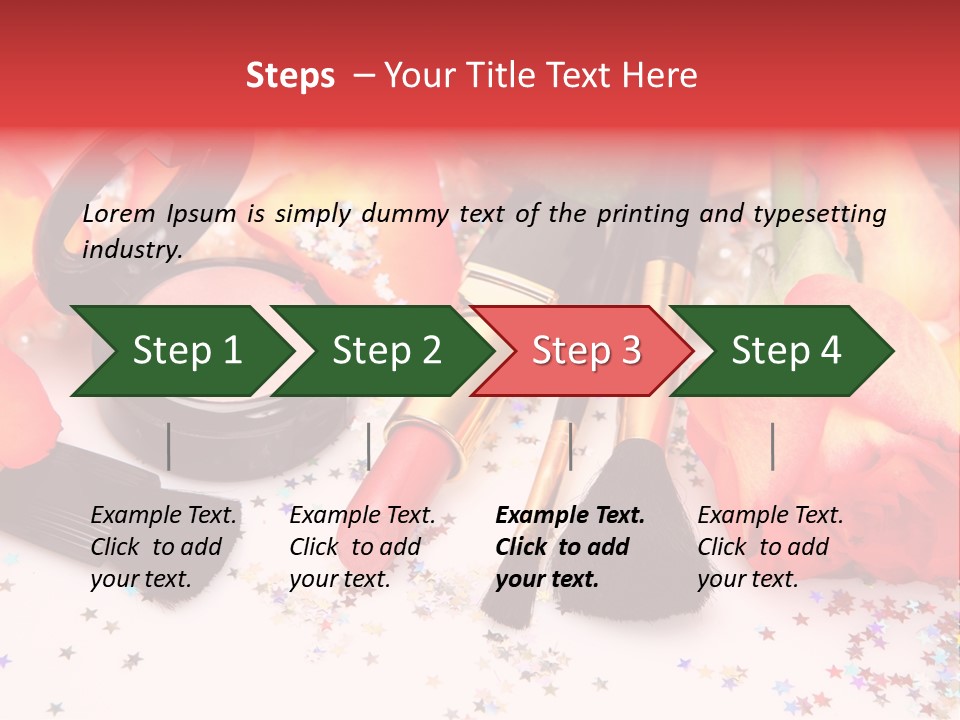 Cosmetics Decorative Charm PowerPoint Template