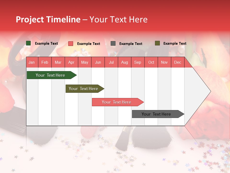 Cosmetics Decorative Charm PowerPoint Template