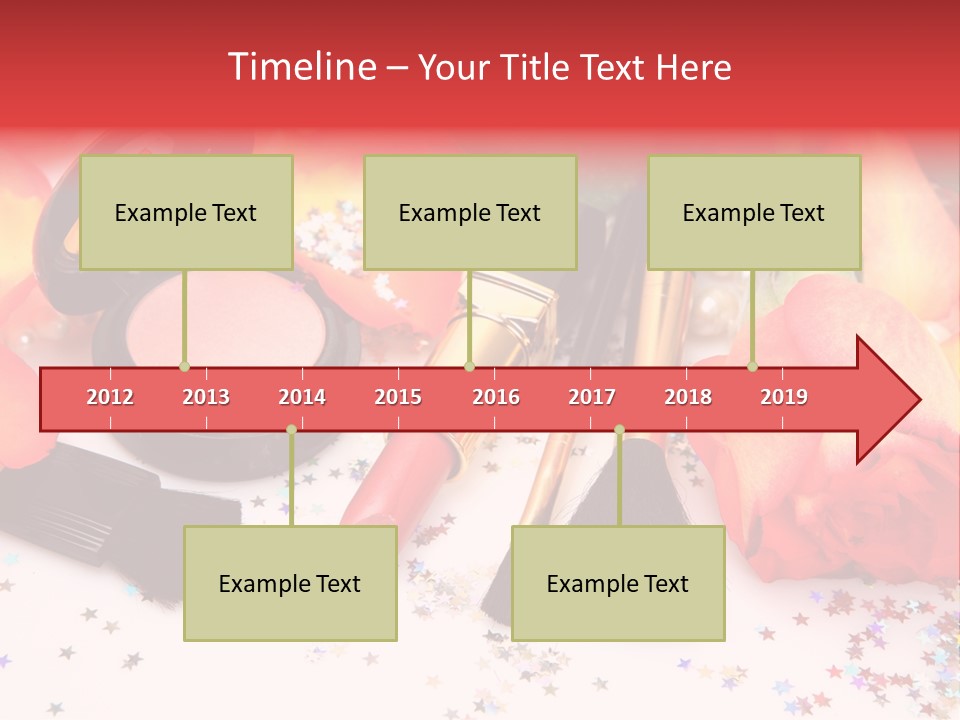 Cosmetics Decorative Charm PowerPoint Template
