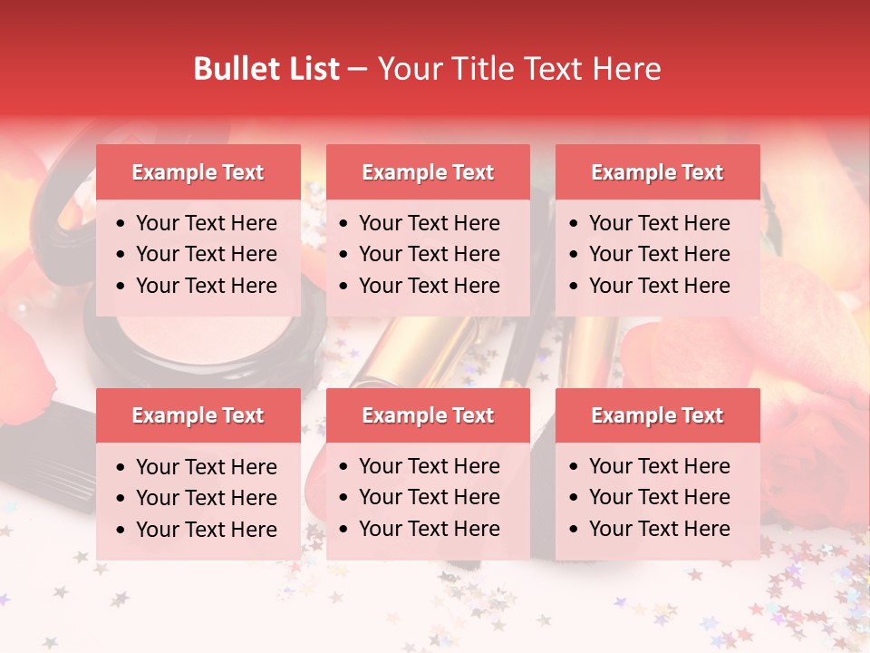 Cosmetics Decorative Charm PowerPoint Template