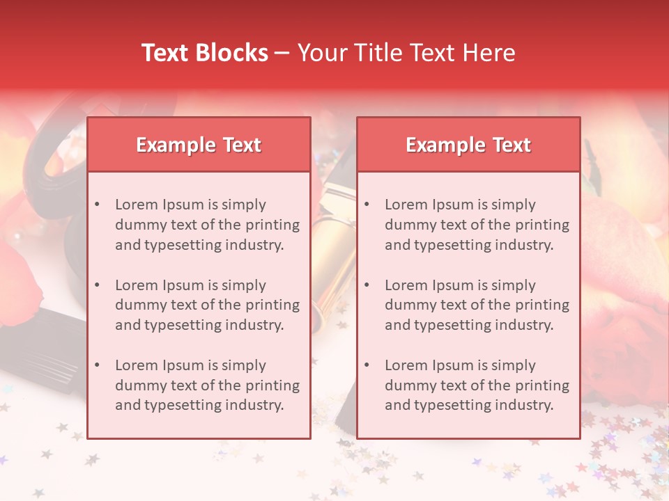 Cosmetics Decorative Charm PowerPoint Template
