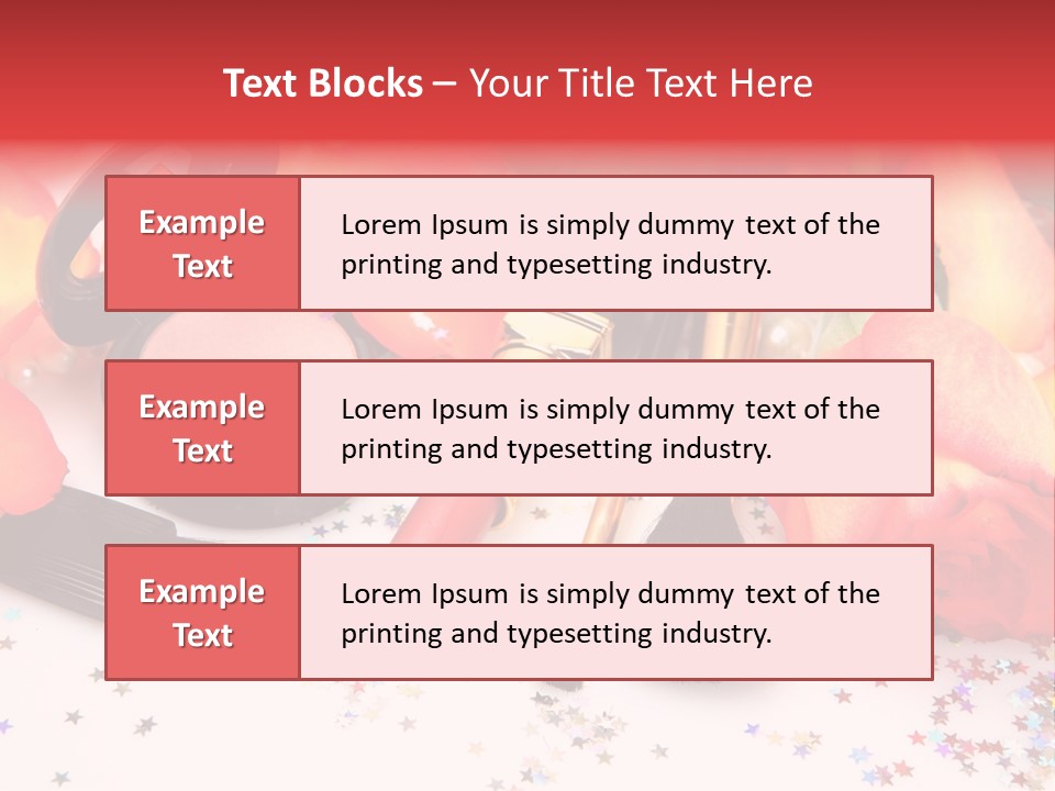 Cosmetics Decorative Charm PowerPoint Template