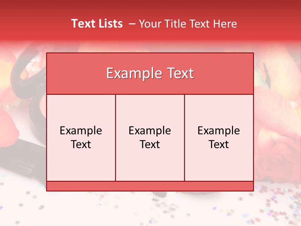 Cosmetics Decorative Charm PowerPoint Template