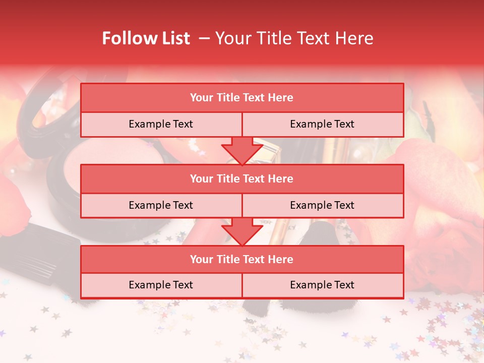 Cosmetics Decorative Charm PowerPoint Template