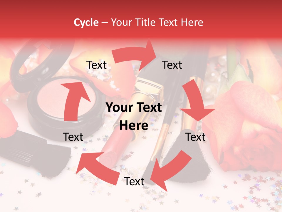 Cosmetics Decorative Charm PowerPoint Template