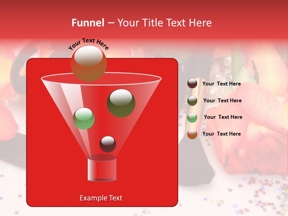 Cosmetics Decorative Charm PowerPoint Template