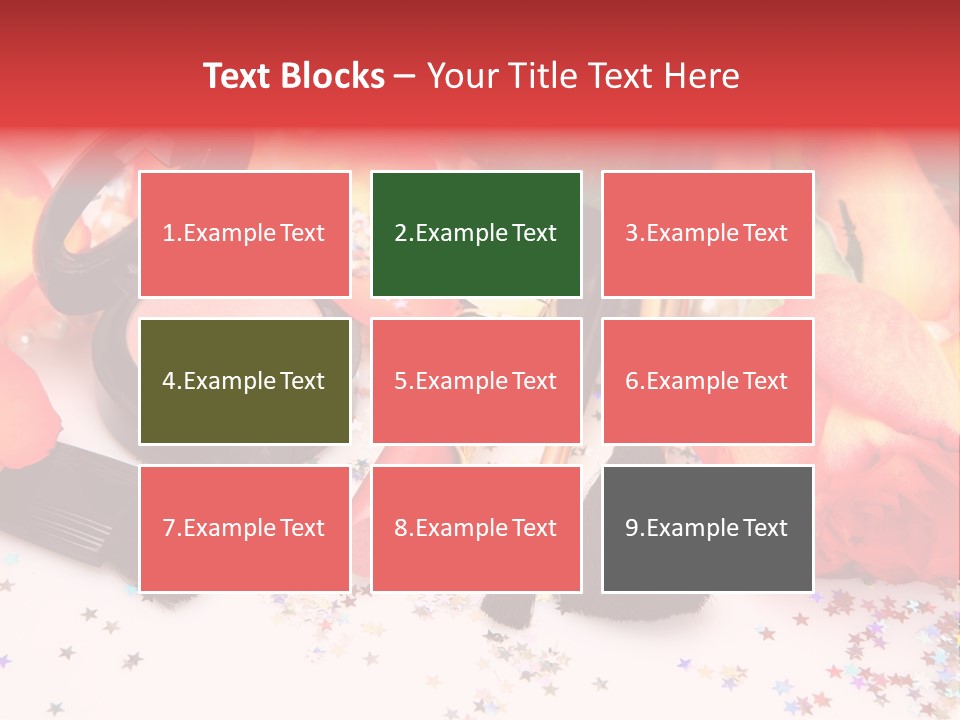 Cosmetics Decorative Charm PowerPoint Template