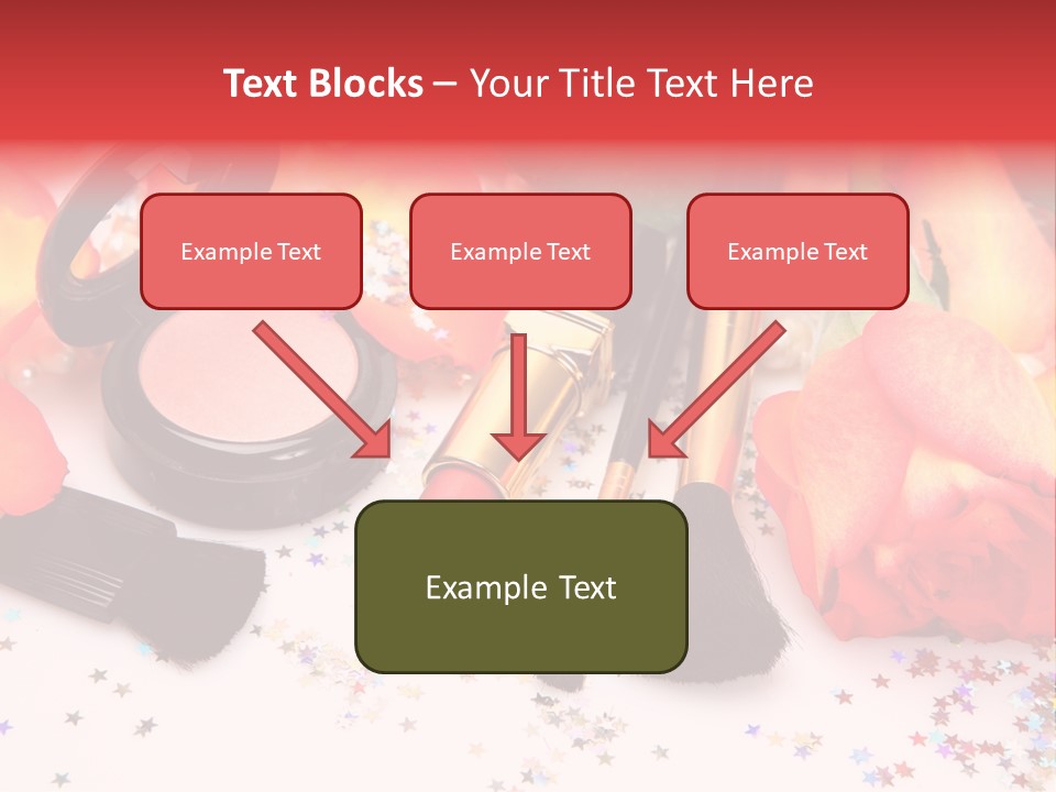 Cosmetics Decorative Charm PowerPoint Template
