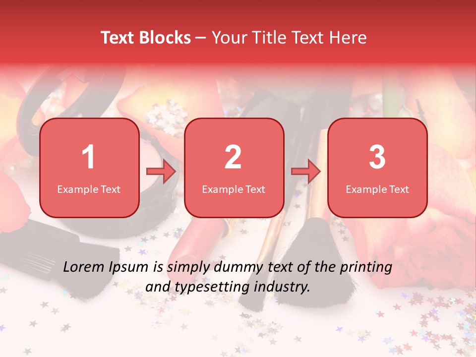 Cosmetics Decorative Charm PowerPoint Template