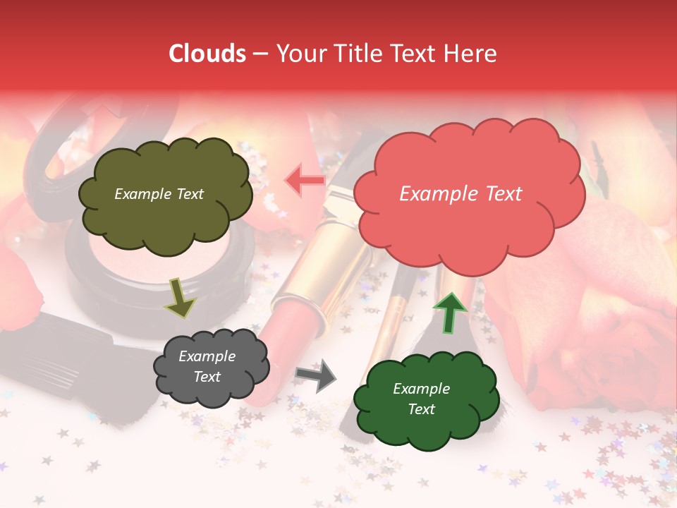 Cosmetics Decorative Charm PowerPoint Template