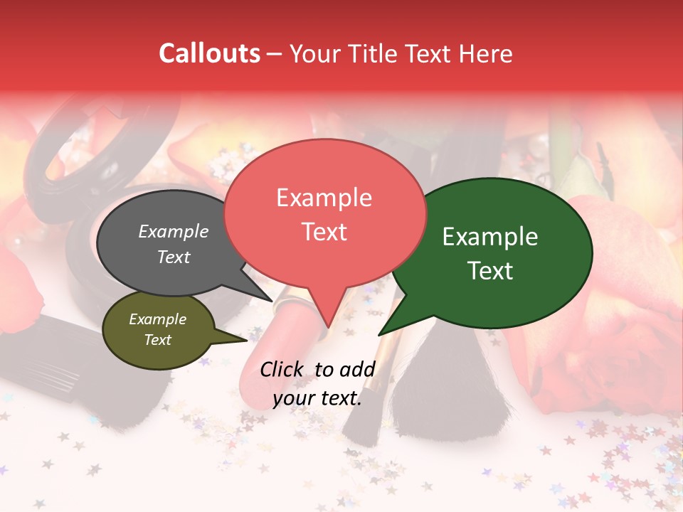 Cosmetics Decorative Charm PowerPoint Template